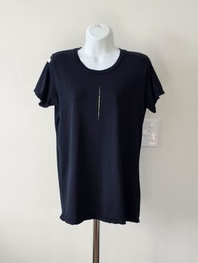 Free City Golden Line Tee Black Size Medium